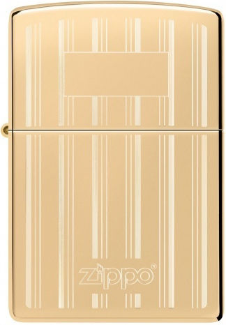 Zippo Logo Brichetă Flacără În Culoare Aurie