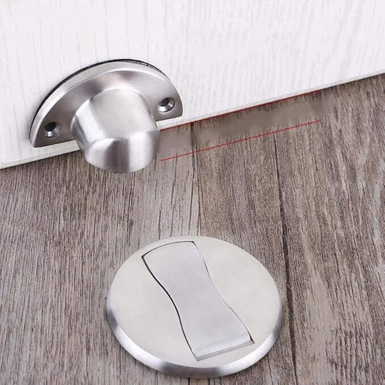 Închizător magnetic pentru ușă Zola, oțel inoxidabil, grosime 5 mm, argintiu
