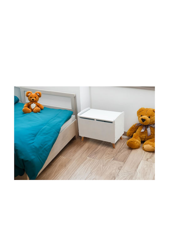 Polihome din Lemn Loria Alb 50x30x39cm 1buc