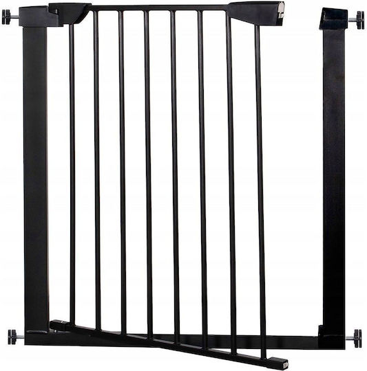 Safety Gate Stairs Adjustable 103-110 Cm Steel Black