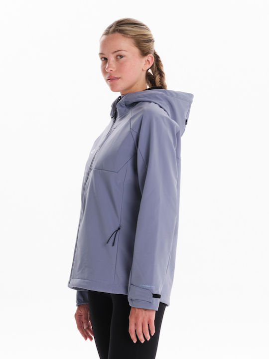 Emerson Women's Short Lifestyle Jacket Waterproof and Windproof for Winter with Hood Dusty Violet