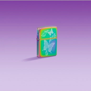 Zippo Butterfly Windproof Lighter Flame Multicolour