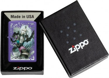 Zippo Luis Royo Αντιανεμικός Αναπτήρας Φλόγας σε Μωβ χρώμα