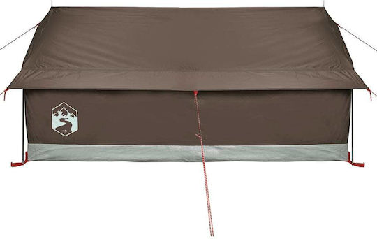 vidaXL Campingzelt Hütte Braun für 2 Personen 200x124x98cm