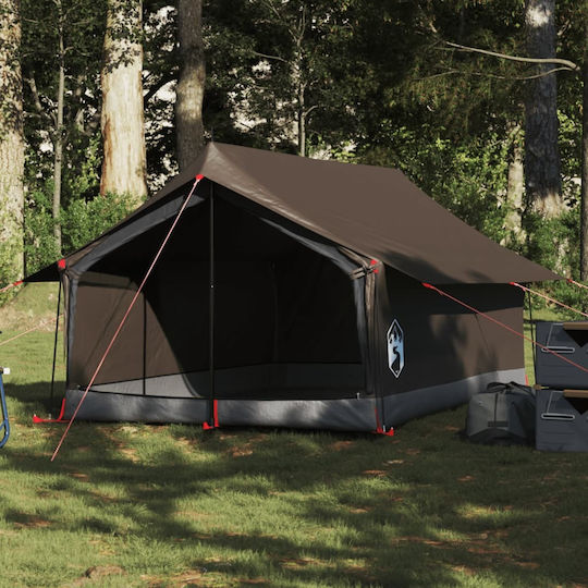 vidaXL Campingzelt Hütte Braun für 2 Personen 200x124x98cm