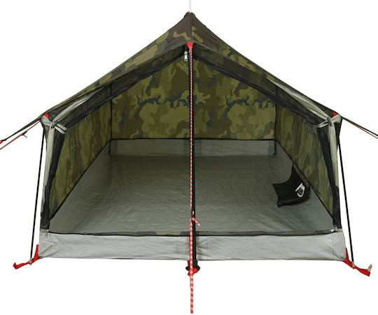 vidaXL Σκηνή Camping Πράσινη για 2 Άτομα 200x124x98εκ. Πράσινο
