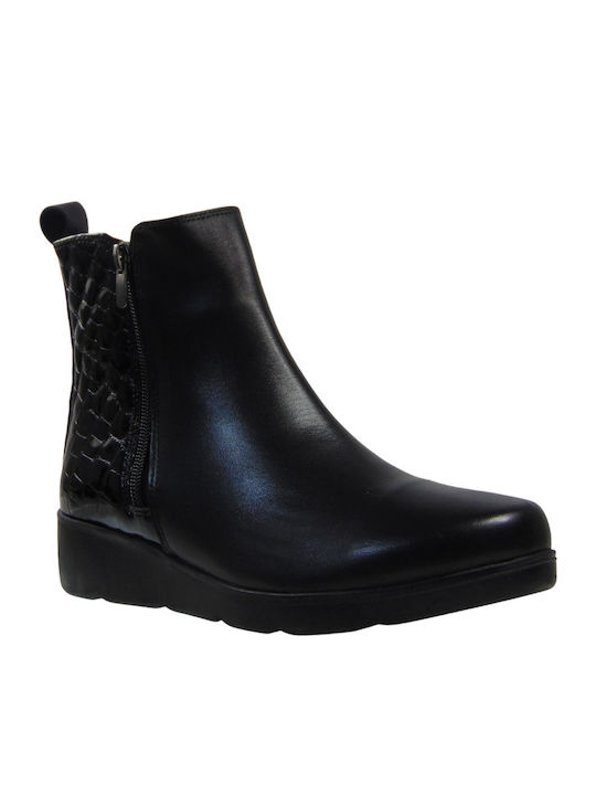 Stiefeletten Damen Schwarz  7560 01