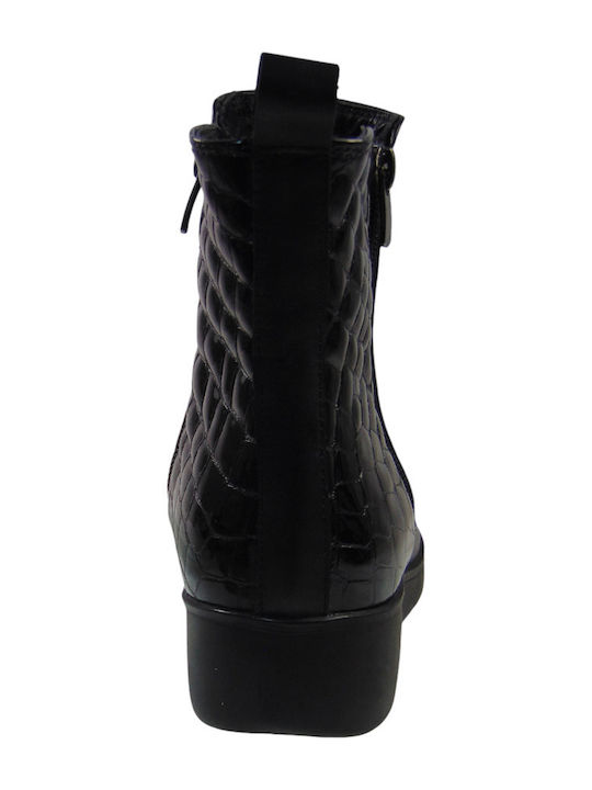 Stiefeletten Damen Schwarz  7560 01