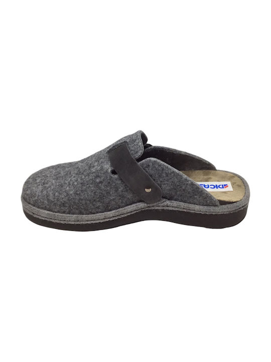 Dicas Men's Slipper Gray