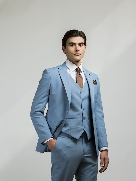 Men's Suit Slim Fit Light Blue