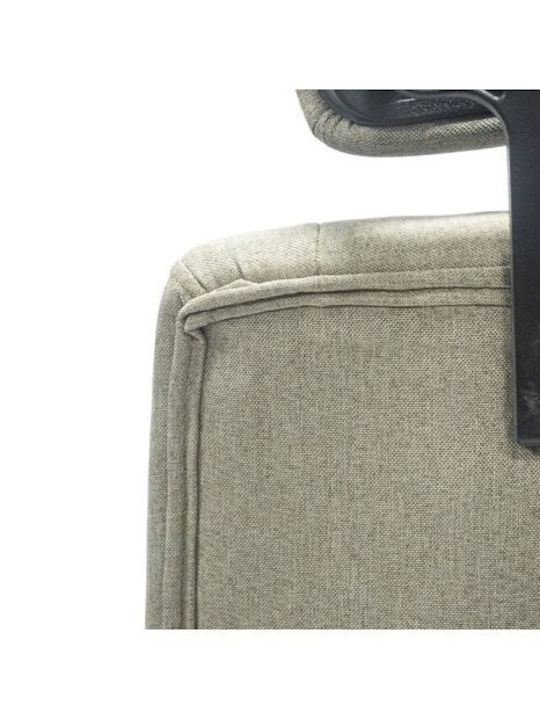 Nimble Reclining Office Chair with Fixed Arms Beige HomeMarkt