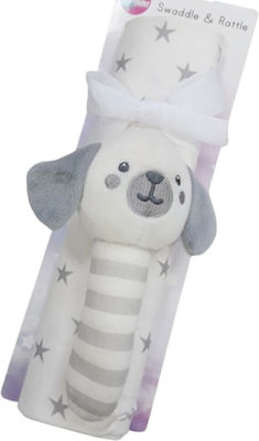 Gift Set Blanket 76x100cm Rattle Grey Dog Dreams 31602500021