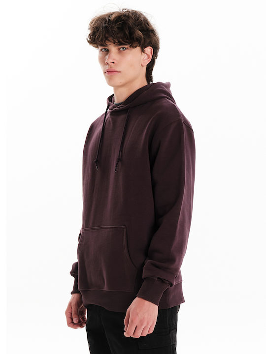Burgundy Hoodie Sweatshirt