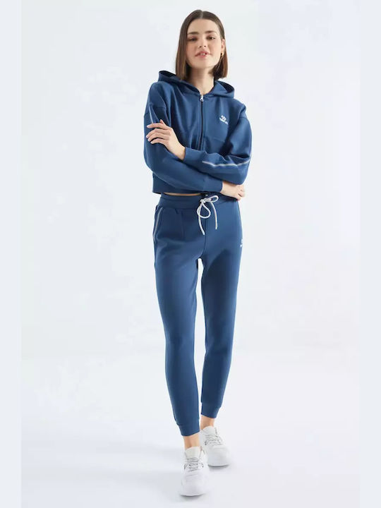 Tommy Life Damen-Sweatpants-Set Blau