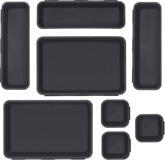 Organizator pentru Sertar de Bucătărie 8 Piese Negru Organizator pentru Sertar de Bucătărie 8 Piese Negru