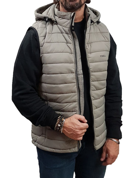 Rebase Ärmellos Herren Jacke Lässig Smoke Grey