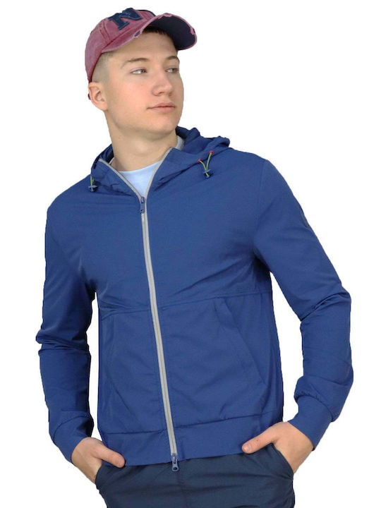 Conte Of Florence Men's Jacket Waterproof and Windproof Blue