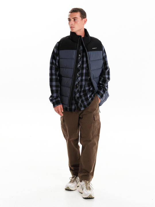Sleeveless Winter Jacket Puffer Navy Blue