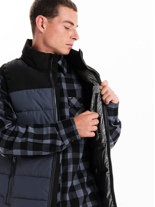 Sleeveless Winter Jacket Puffer Navy Blue
