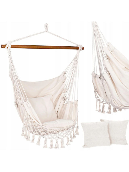 Single Hammock Ecru 130x100cm