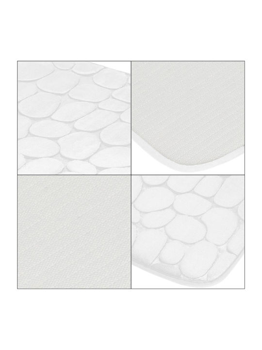 Αντιολισθητικό Πατάκι Μπάνιου White 80x50εκ.