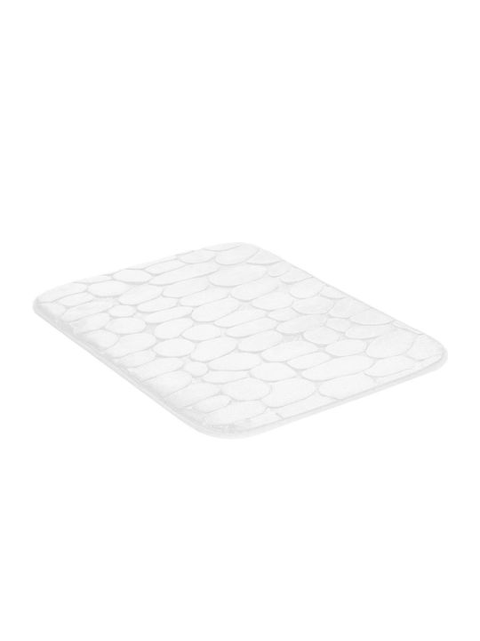 Αντιολισθητικό Πατάκι Μπάνιου White 80x50εκ.