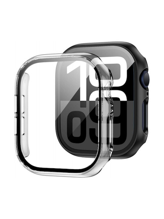 Tech-Protect Carcasă Defense360 din plastic cu sticlă, culoare transparentă, pentru Apple Watch 42mm