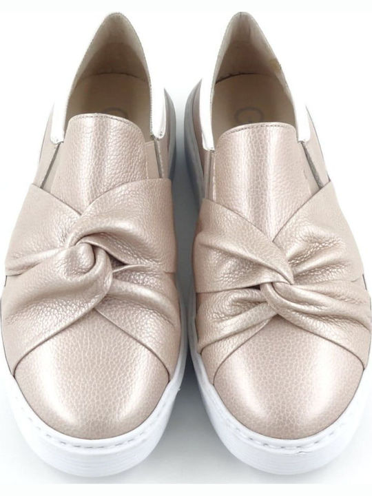 Women's Slip-On Leather Pink