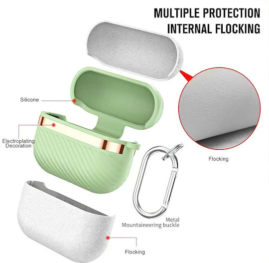 Lw-347 Airpods Pro2 Силиконов Защитен Калъф 7833478-3-пясъчен Прах