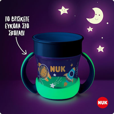 Nuk Baby & Kleinkind Becher Mini Magic aus Kunststoff Blau 1Stück 160ml für 6m+m+