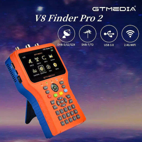 Satellite Signal Finder High Definition Display Comprehensive Standard Support V8 Finder Pro2 Eu