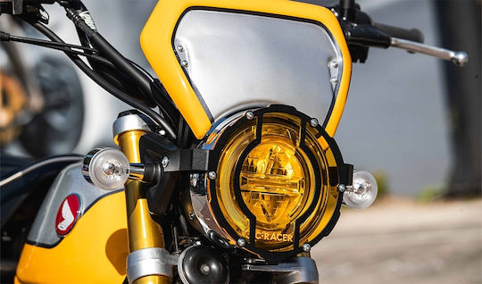 Moto Discovery Motorcycle Headlight Protector Honda Monkey Transparent