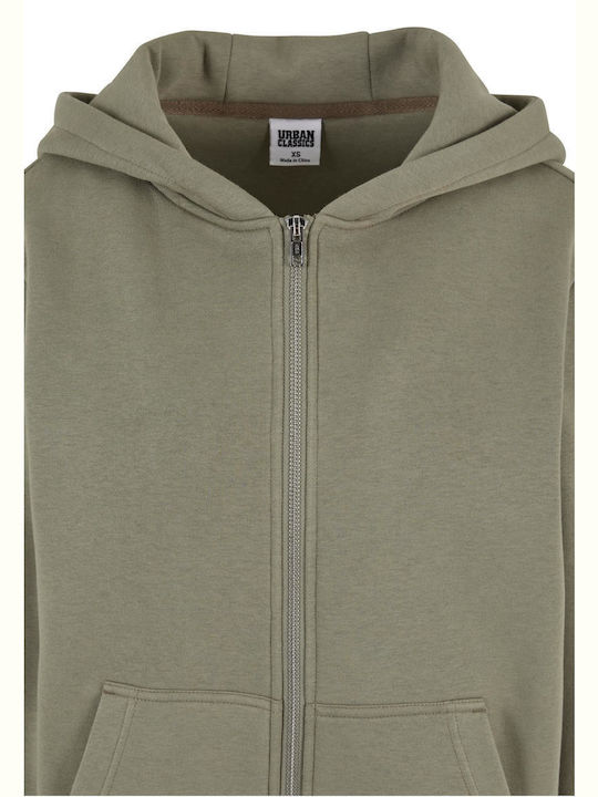 Дамска Жилетка Суитшърт Худи Pale Olive