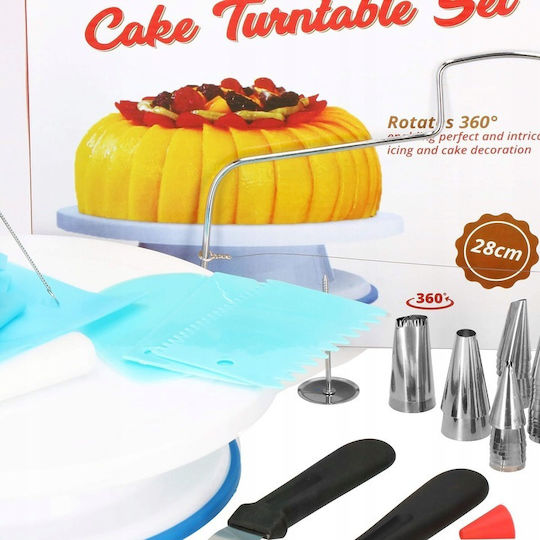 Pastry Set Rotating Platter 106 Pieces Templates Decorating Cakes