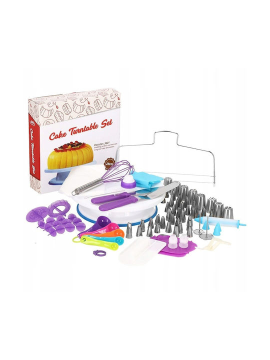 Pastry Set Rotating Platter 137 Pieces Templates Decorating Cakes