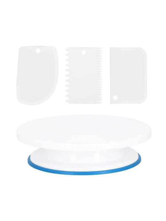 Set de Patiserie Platou Rotativ 37 Piese Șabloane Decorare Prăjituri