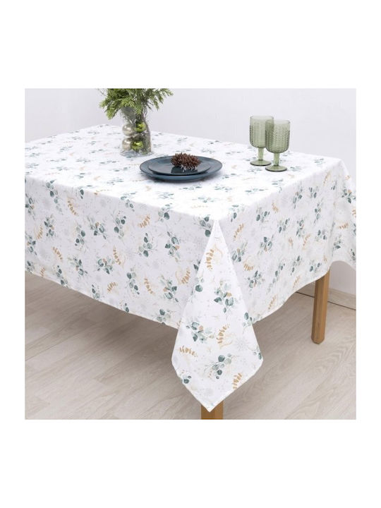 Dimeco Christmas Tablecloth White L140xW300cm 1pcs