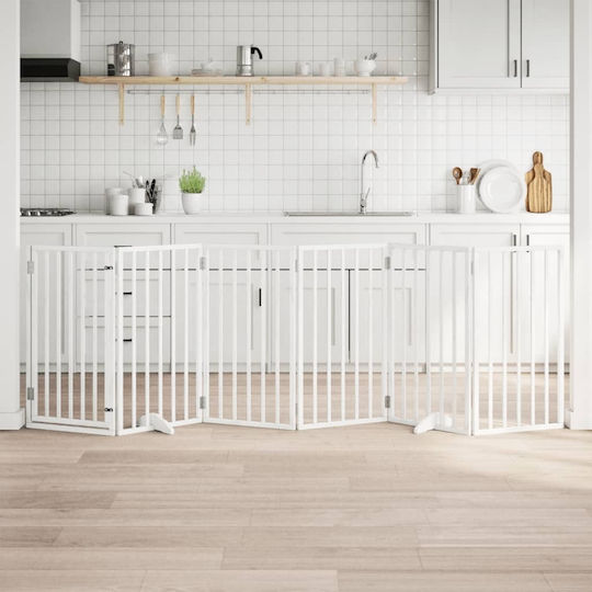 vidaXL Divider Dog in White Color 300 x 90 x 300cm