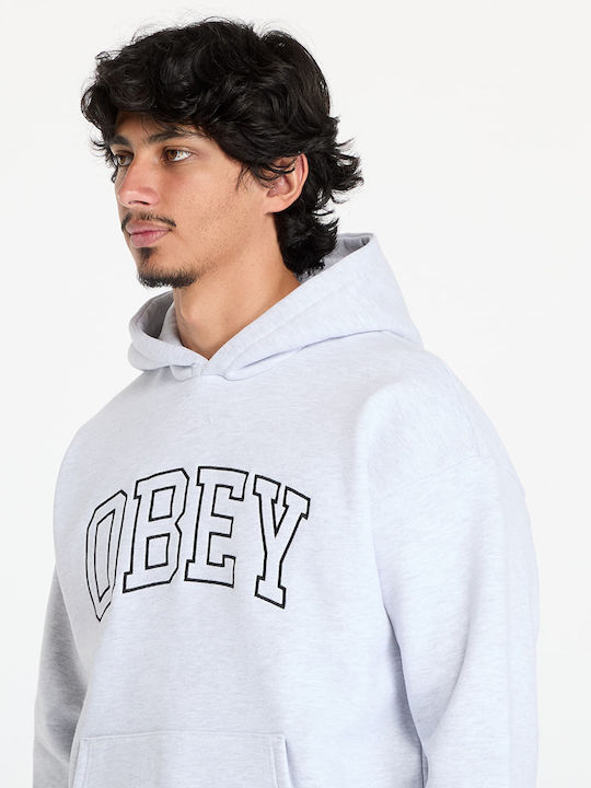 Obey Extra Heavy Sweatshirt with Hood Ash Grey