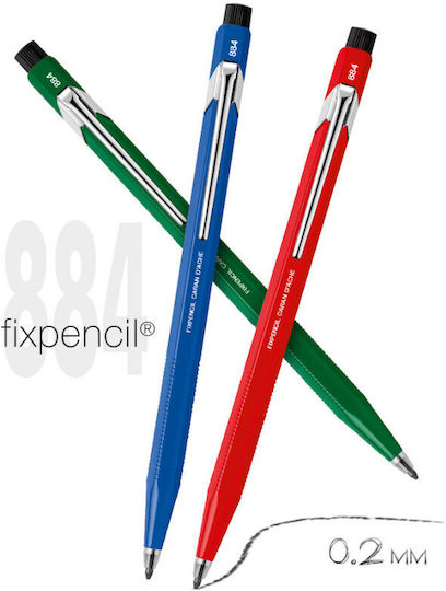 Caran D'ache Mechanischer Bleistift 2mm mit Spitzer 1Stück Rot