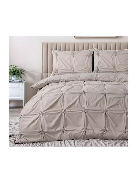 Sleeptime Παπλωματοθήκη Διπλή 200x200 Taupe