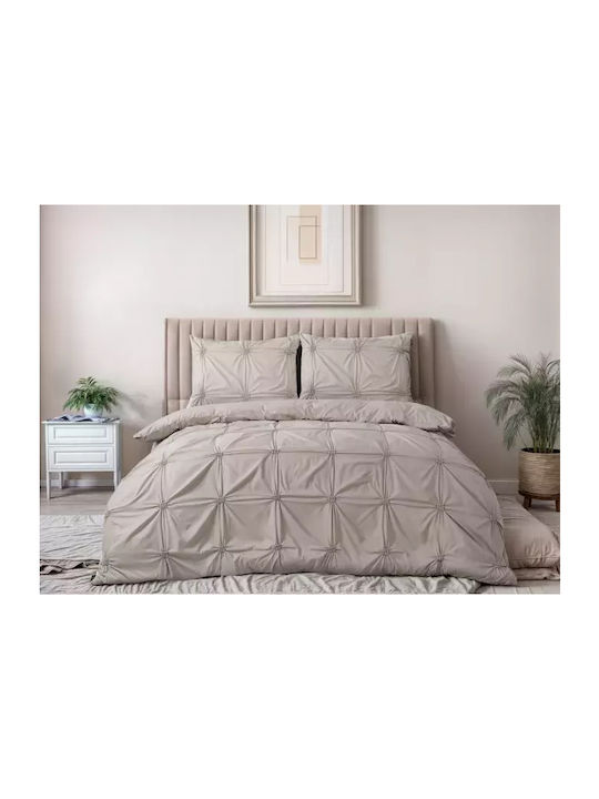 Sleeptime Παπλωματοθήκη Διπλή 200x200 Taupe