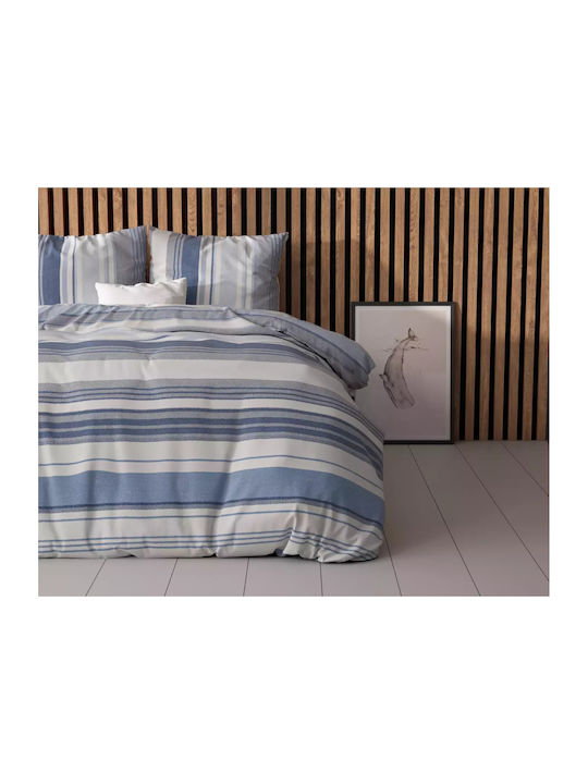 Sleeptime Duvet Cover Set Queen with 2 Pillowcases 240x220 Blue