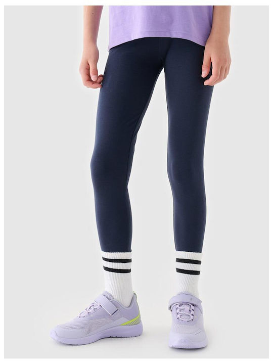 4F Leggings pentru Copii Lung Albastru