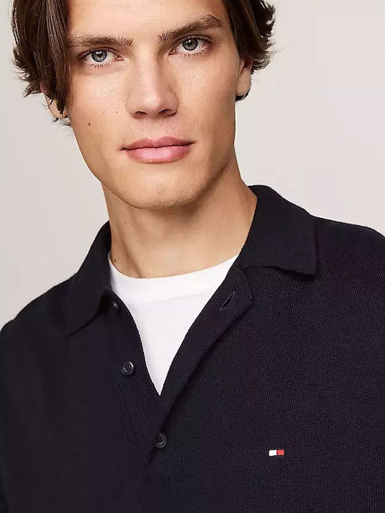 Polo Langarm-Pullover Blue