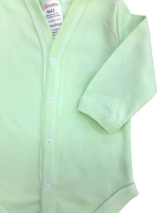 Beboulino Baby Bodysuit Long-Sleeved Green