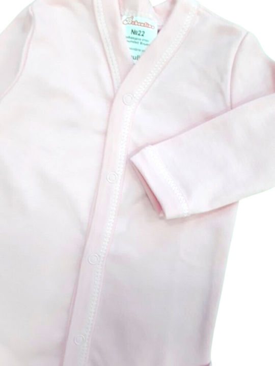 Beboulino Baby Bodysuit Long-Sleeved Pink