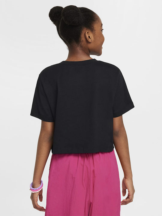 Nike Crop Top Μαύρο Nike Crop Top Μαύρο
