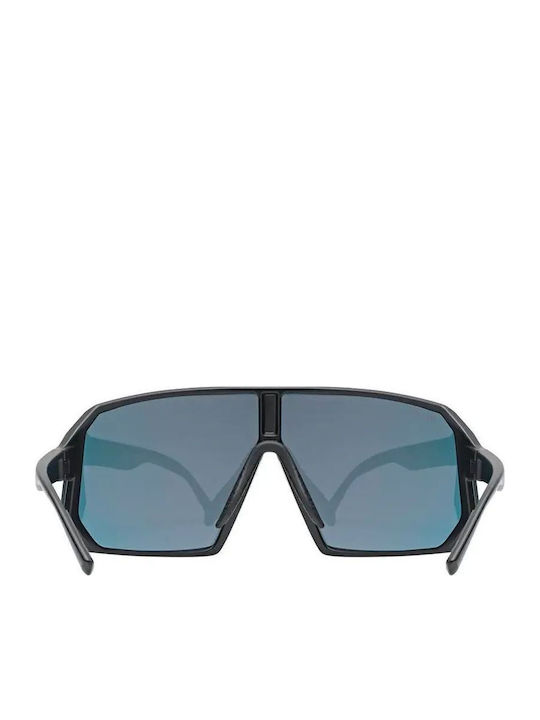 Uvex Unisex Sonnenbrille mit Schwarz Kunststoff Gestell und Mehrfarbig Spiegel Linse S5330582216