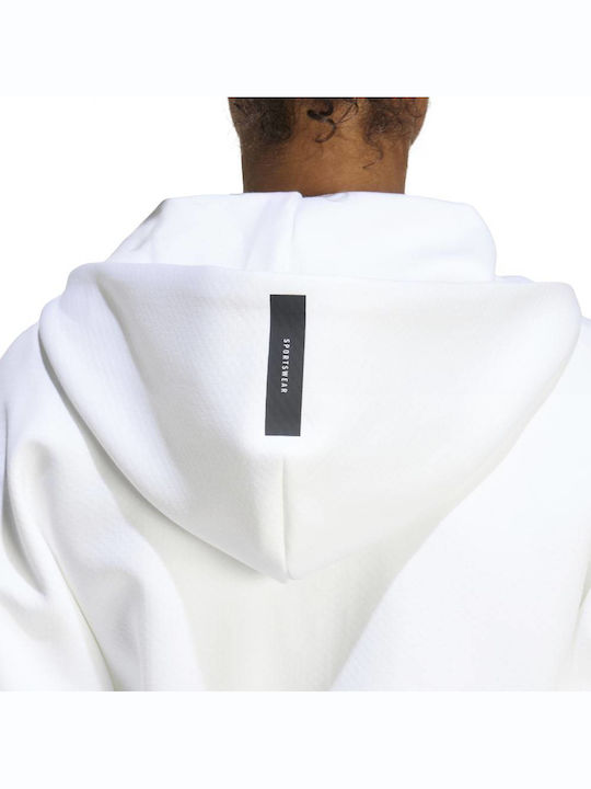 Z.N.E. FZ Women's Sweatshirt Jacket Hooded White